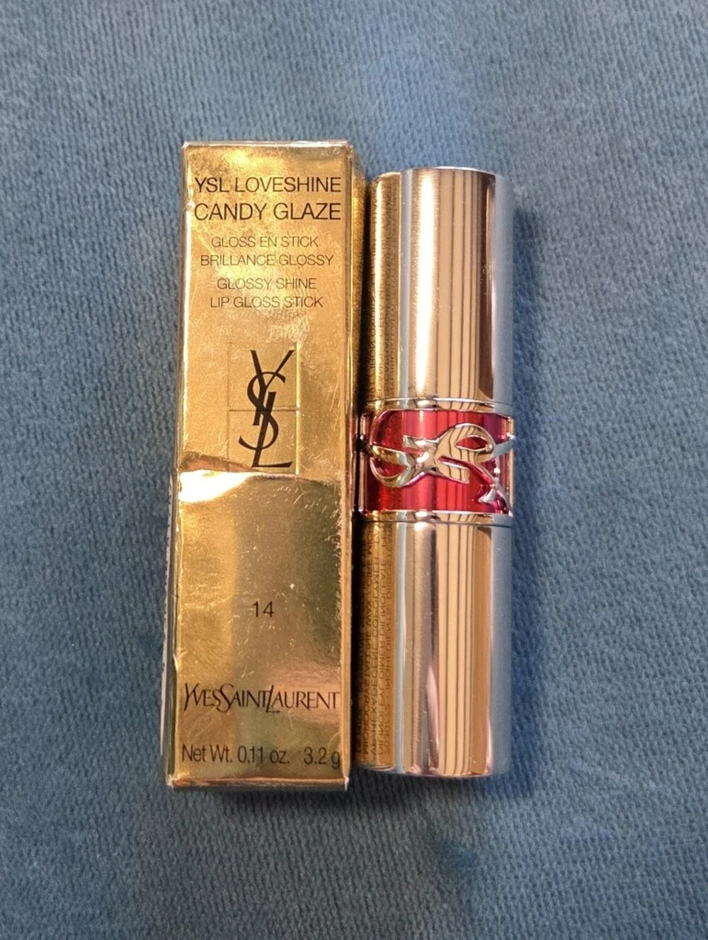 YSL Loveshine Candy Glaze Lip Gloss Stick In Scenic Brown